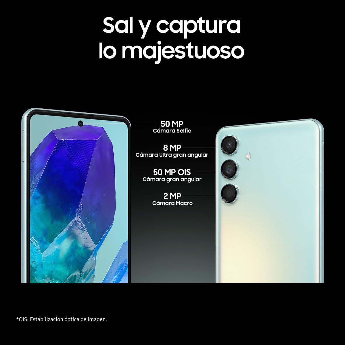 Foto 5 pulgar | Samsung Galaxy M55 5g Verde 8gb Ram 256gb