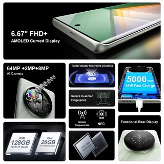 Foto 2 | Smartphone Fossibot S3 Pro Desbloqueado de 20 gb+128 gb 64 mp+8 mp+2 mp - Venta Internacional