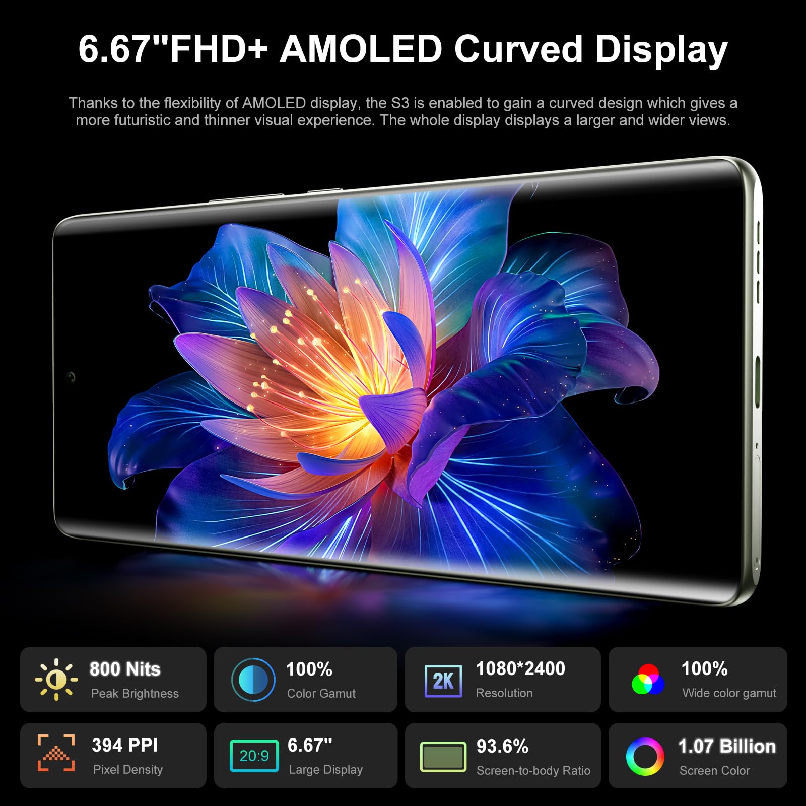 Foto 5 pulgar | Smartphone Fossibot S3 Pro Desbloqueado de 20 gb+128 gb 64 mp+8 mp+2 mp - Venta Internacional