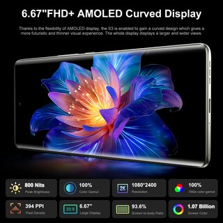 Foto 4 | Smartphone Fossibot S3 Pro Desbloqueado de 20 gb+128 gb 64 mp+8 mp+2 mp - Venta Internacional