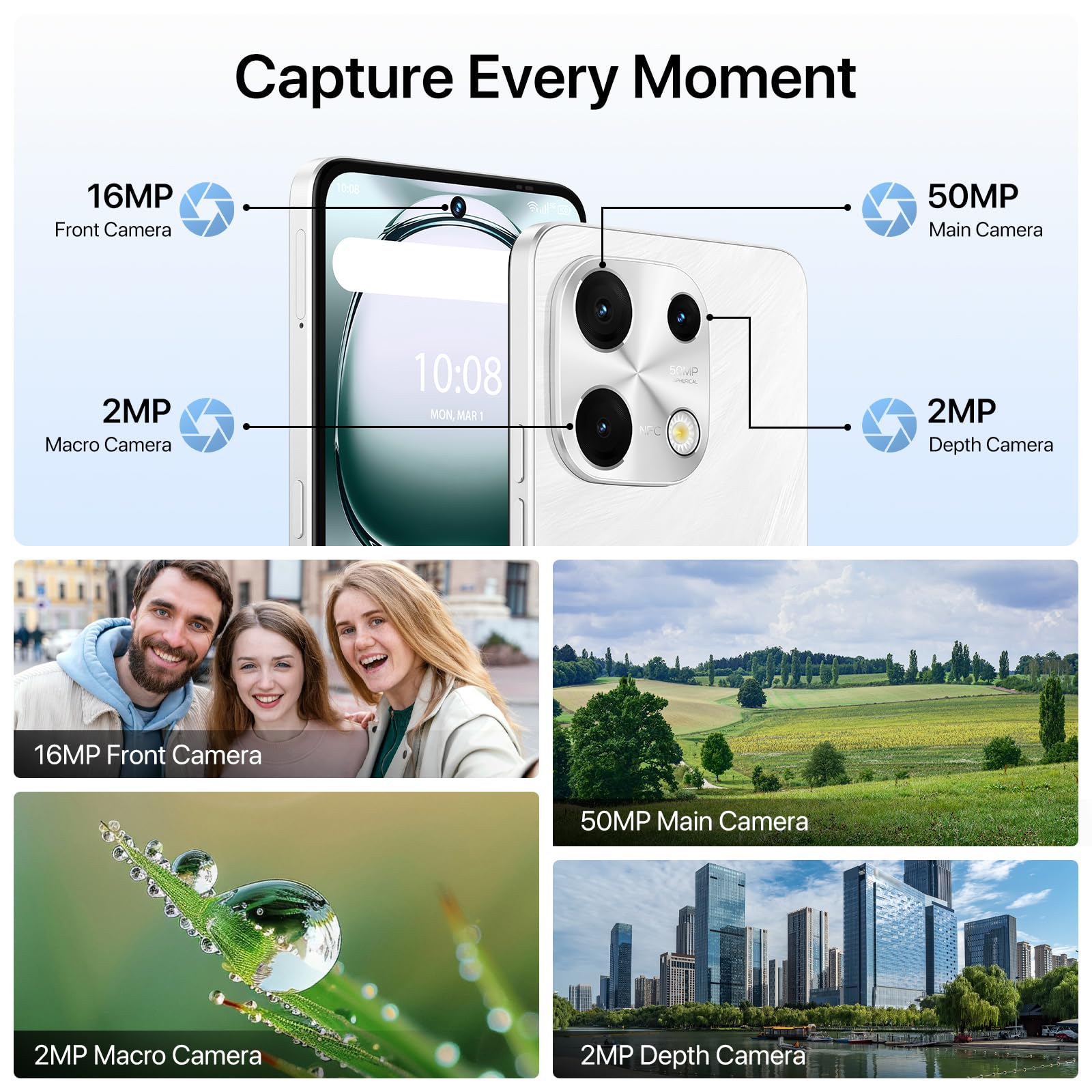 Foto 6 | Smartphone Umidigi Note 100 6 Gb de Ram 128 Gb de Rom Cámara de 50 mp - Venta Internacional
