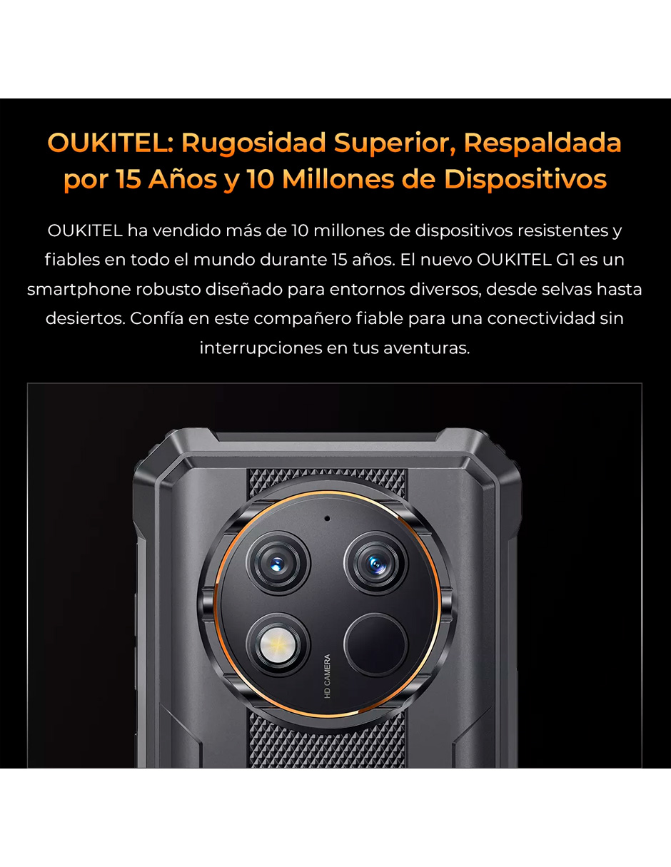 Foto 7 pulgar | Celular Oukitel G1-GAMER Liberado Dual Sim 256 GB Negro