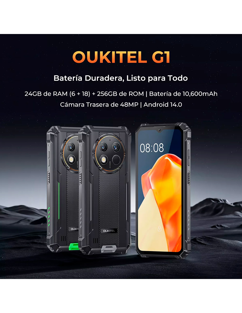 Foto 9 pulgar | Celular Oukitel G1-GAMER Liberado Dual Sim 256 GB Negro