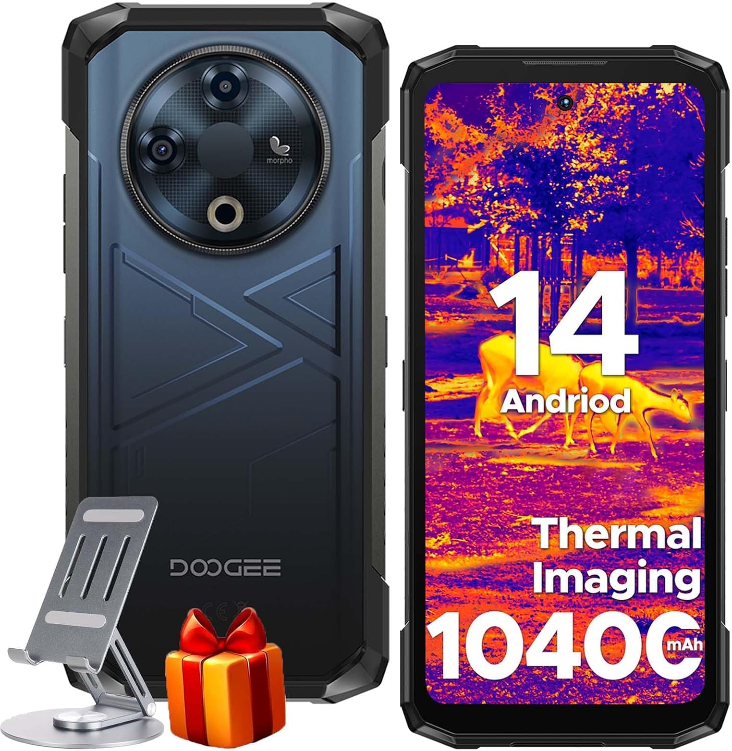 Teléfono Robusto Doogee Fire 6 Con Cámara Térmica De 16 Gb+256 Gb Android 14 - Venta Internacional.
