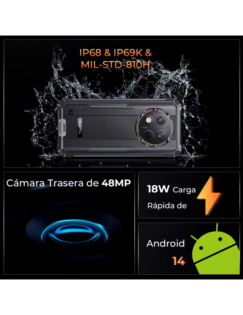 Foto 7 pulgar | Celular Oukitel G1-GAMER Liberado Dual Sim 256 GB Negro