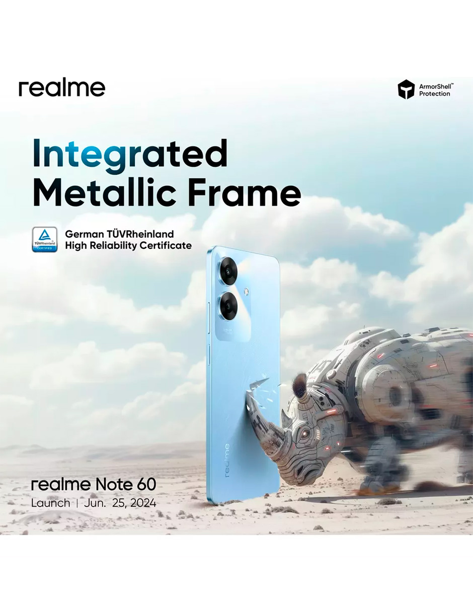 Foto 7 pulgar | Celular Realme Note60 Liberado 4 GB Negro
