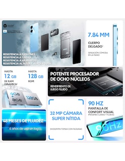 Foto 3 | Note 60 Dual Sim Desbloqueado 128 Gb 4 Gb Ram Azul