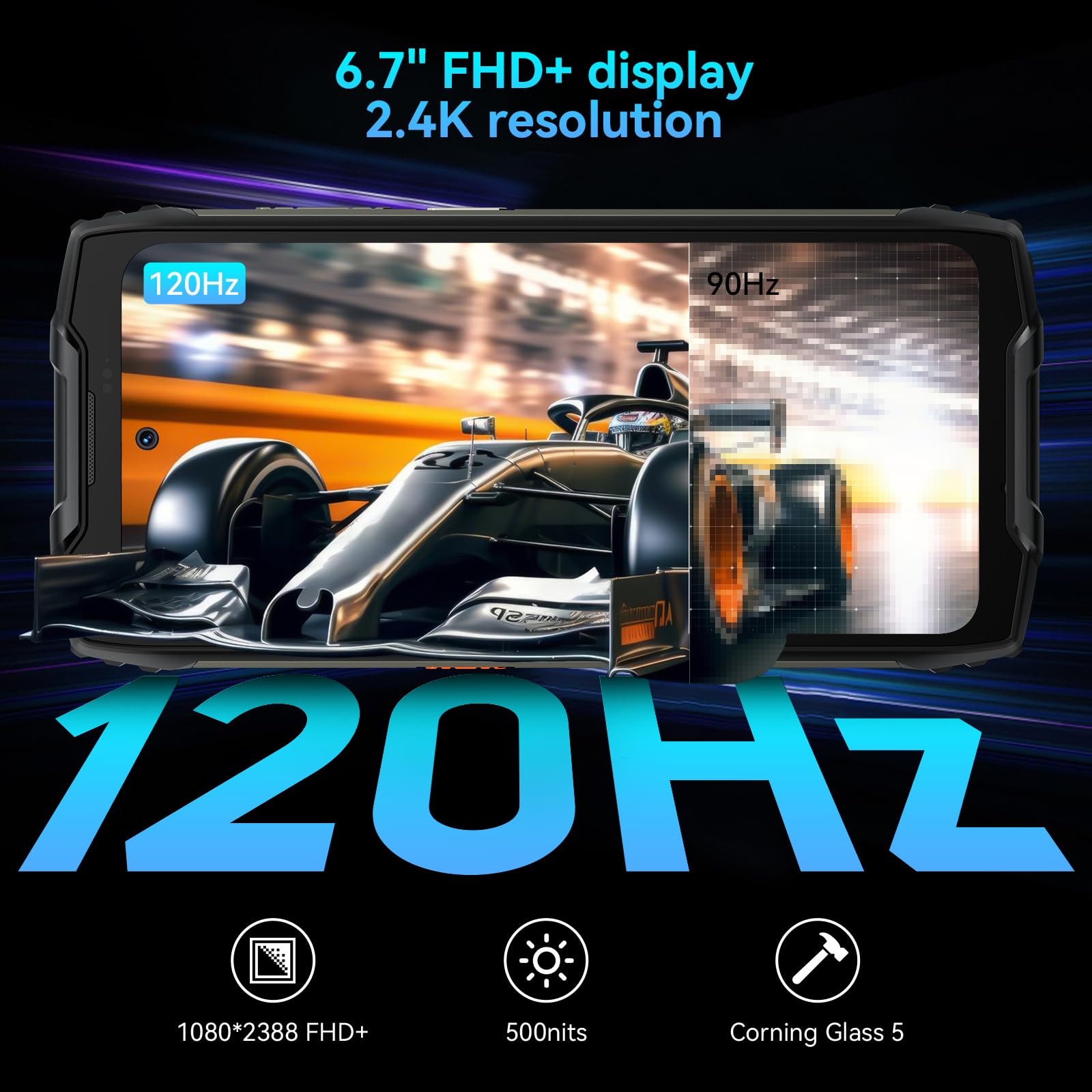 Foto 4 pulgar | Celular Blackview Bv9300 Pro Liberado 24 Gb Negro-Venta Internacional