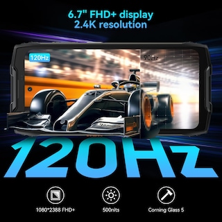 Foto 3 | Celular Blackview Bv9300 Pro Liberado 24 Gb Negro-Venta Internacional