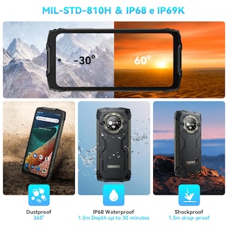 Foto 7 | Celular Blackview Bv9300 Pro Liberado 24 Gb Negro-Venta Internacional