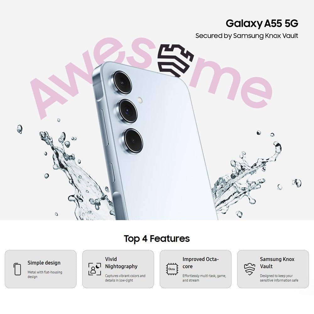 Foto 5 pulgar | Samsung Galaxy A55 5g 256 Gb 8 Gb Desbloqueado Ram Awesome Navy - Venta Internacional