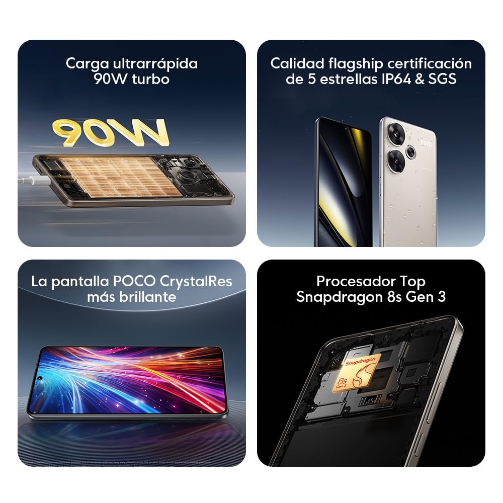 Foto 6 pulgar | Teléfono Inteligente Xiaomi Poco F6 5g + 4g Lte 256 Gb Ram 8 Gb - Venta Internacional.