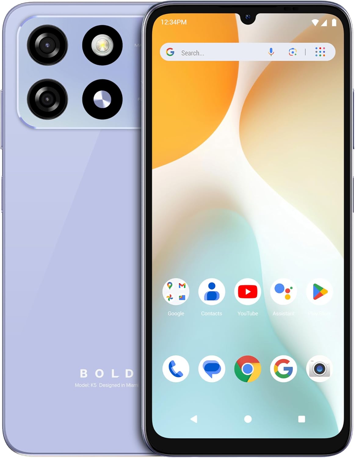 Blu Bold K5 4g 64 Gb Violeta (4+4) Gb Ram Nacional $1,819