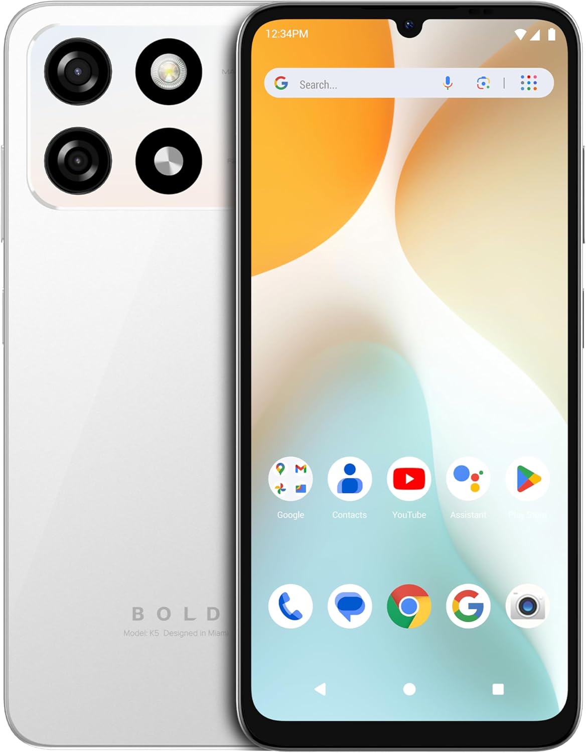 Blu Bold K5 4g 64 Gb Blanco (4+4) Gb Ram Nacional $1,819