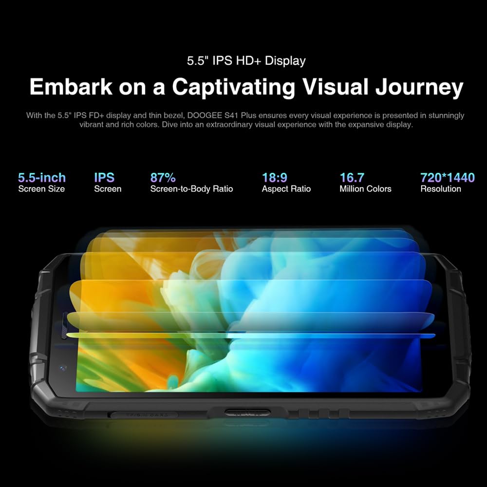 Foto 3 pulgar | Smartphone Doogee S41 Max 4g Con Cámara Desbloqueada De 16 Gb+256 Gb Y 13 Mp - Venta Internacional.