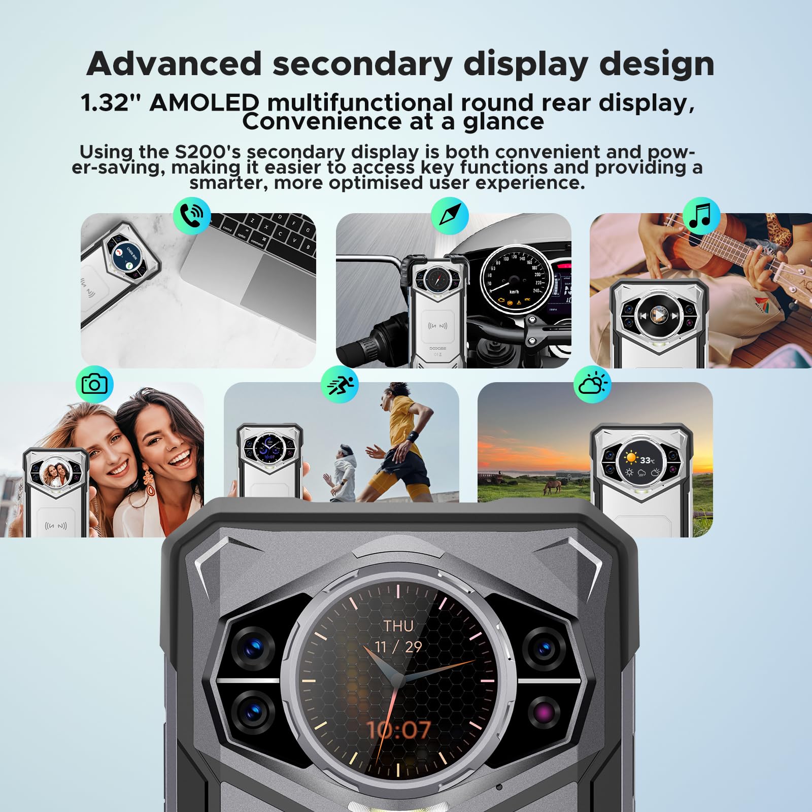 Foto 4 pulgar | Smartphone Doogee S200 Robusto 5g 32gb+256gb 10100mah 33w - Venta Internacional.