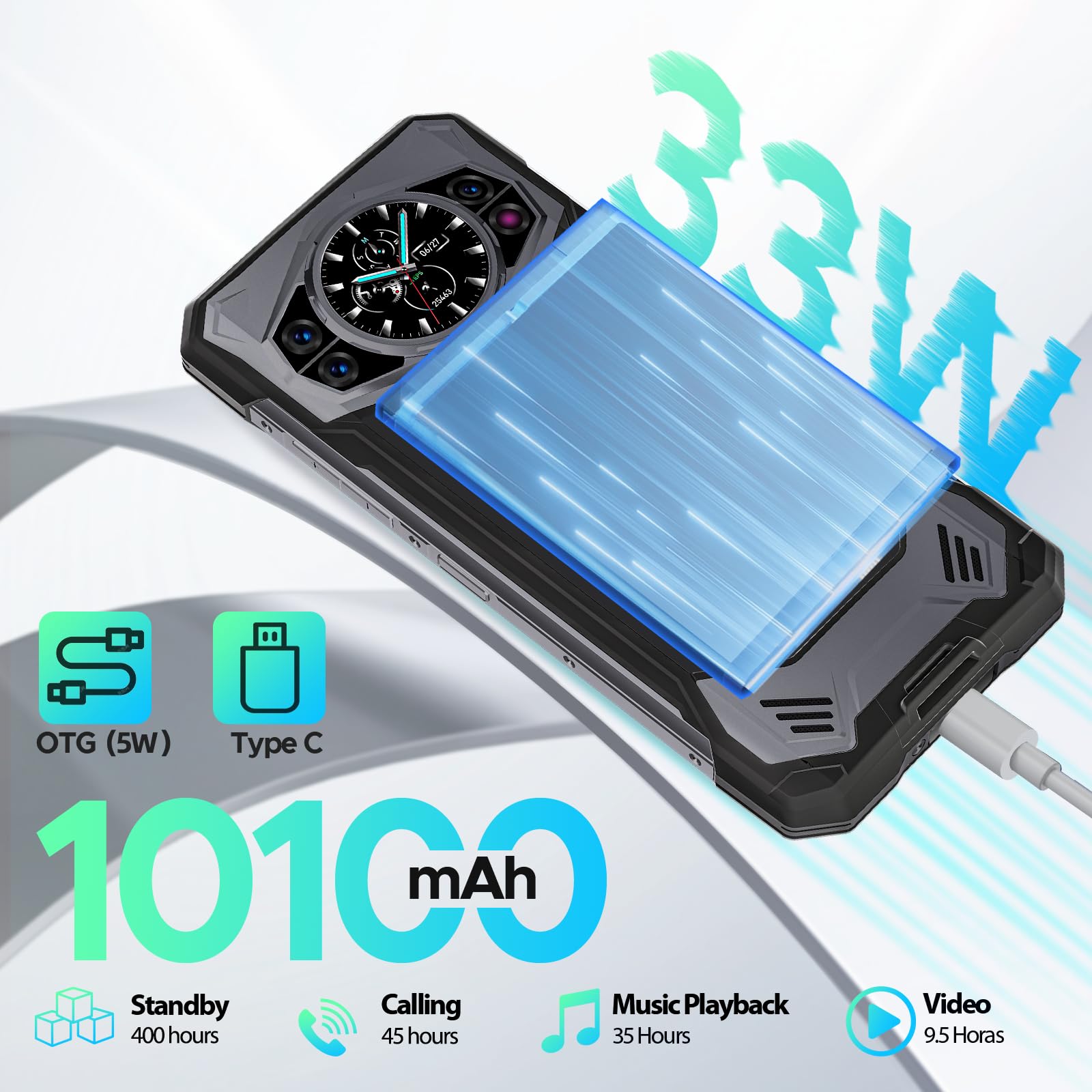 Foto 5 pulgar | Smartphone Doogee S200 Robusto 5g 32gb+256gb 10100mah 33w - Venta Internacional.