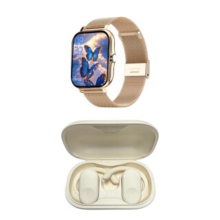 Foto 4 | Bundle Xiaomi Poco C71 128gb Rom Xiaomi Dorado Incluye Smartwatch-y13 + Audífonos G-tide Ows2