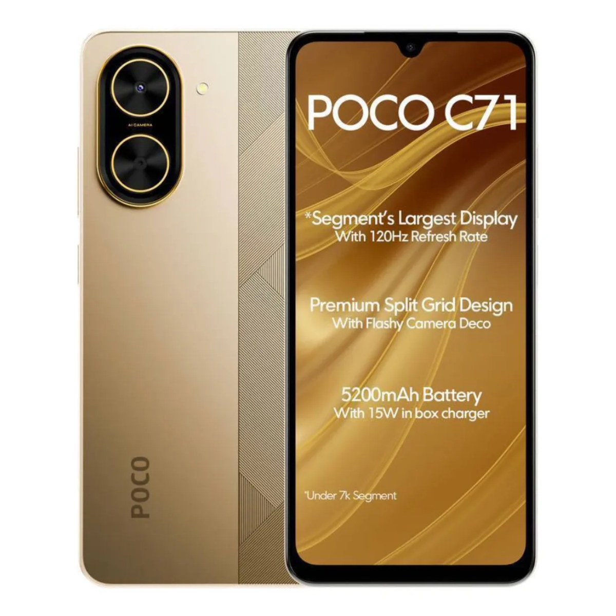 Foto 3 pulgar | Bundle Xiaomi Poco C71 128gb Rom Xiaomi Dorado Incluye Smartwatch-y13 + Audífonos G-tide Ac01