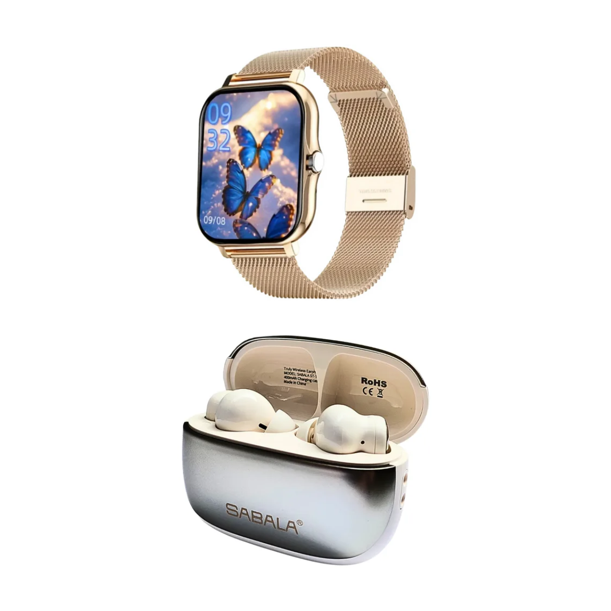 Foto 4 | Xiaomi Poco C71 128 GB Dorado + Smartwatch Bossney + Audífonos Sabala ST-766
