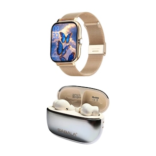 Foto 4 | Xiaomi Poco C71 128 GB Dorado + Smartwatch Bossney + Audífonos Sabala ST-766