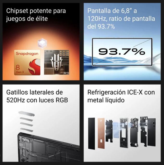 Foto 2 | Smartphone Redmagic 10 Air 12 Gb De Ram 256 Gb De Rom Twilight