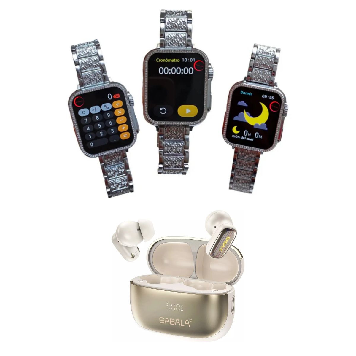 Foto 6 | Celular Xiaomi Poco C71 128 GB Dorado + Smartwatch Bossney Bs K2310 + Audífonos Sabala St 766