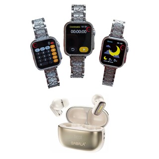 Foto 6 | Celular Xiaomi Poco C71 128 GB Dorado + Smartwatch Bossney Bs K2310 + Audífonos Sabala St 766