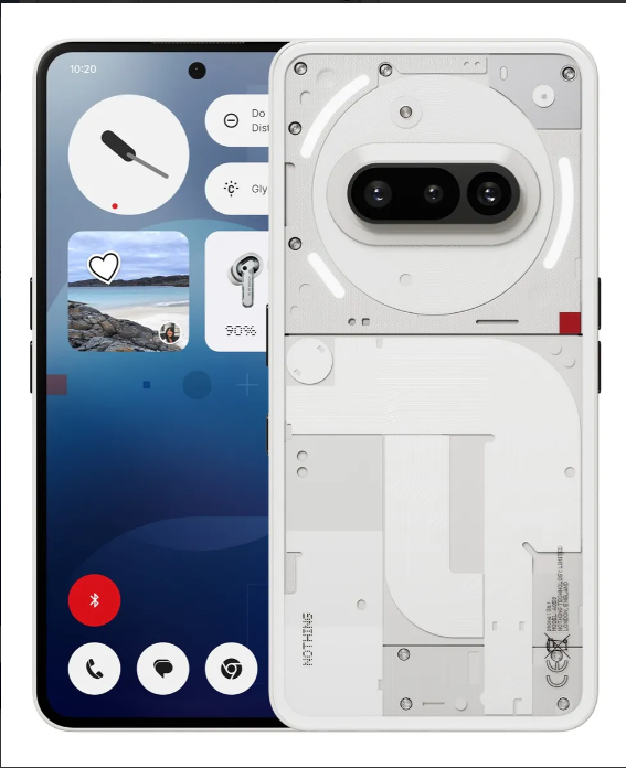 Foto 2 pulgar | Smartphone Nothing Phone (3a) 12 Gb De Ram 256 Gb De Rom, Color Blanco