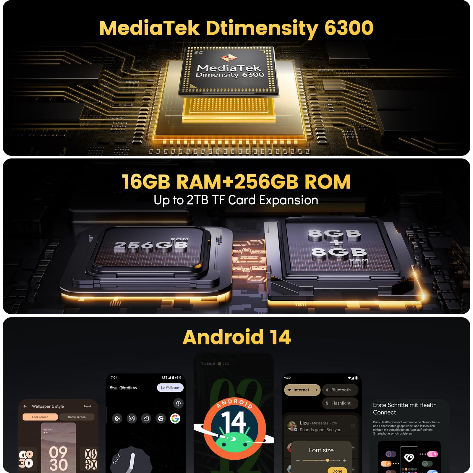 Foto 4 pulgar | Smartphone Ulefone Armor X31 Pro 5g Robusto De 16 Gb+256 Gb Android 14 - Venta Internacional.