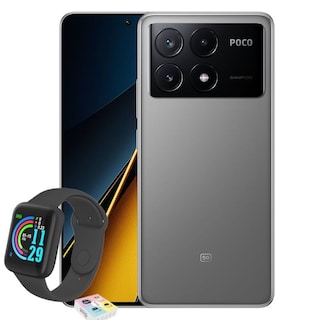 Foto 1 | Xiaomi Poco X6 Pro 5g Dual Sim 512gb 12ram Gris + Smartwatch