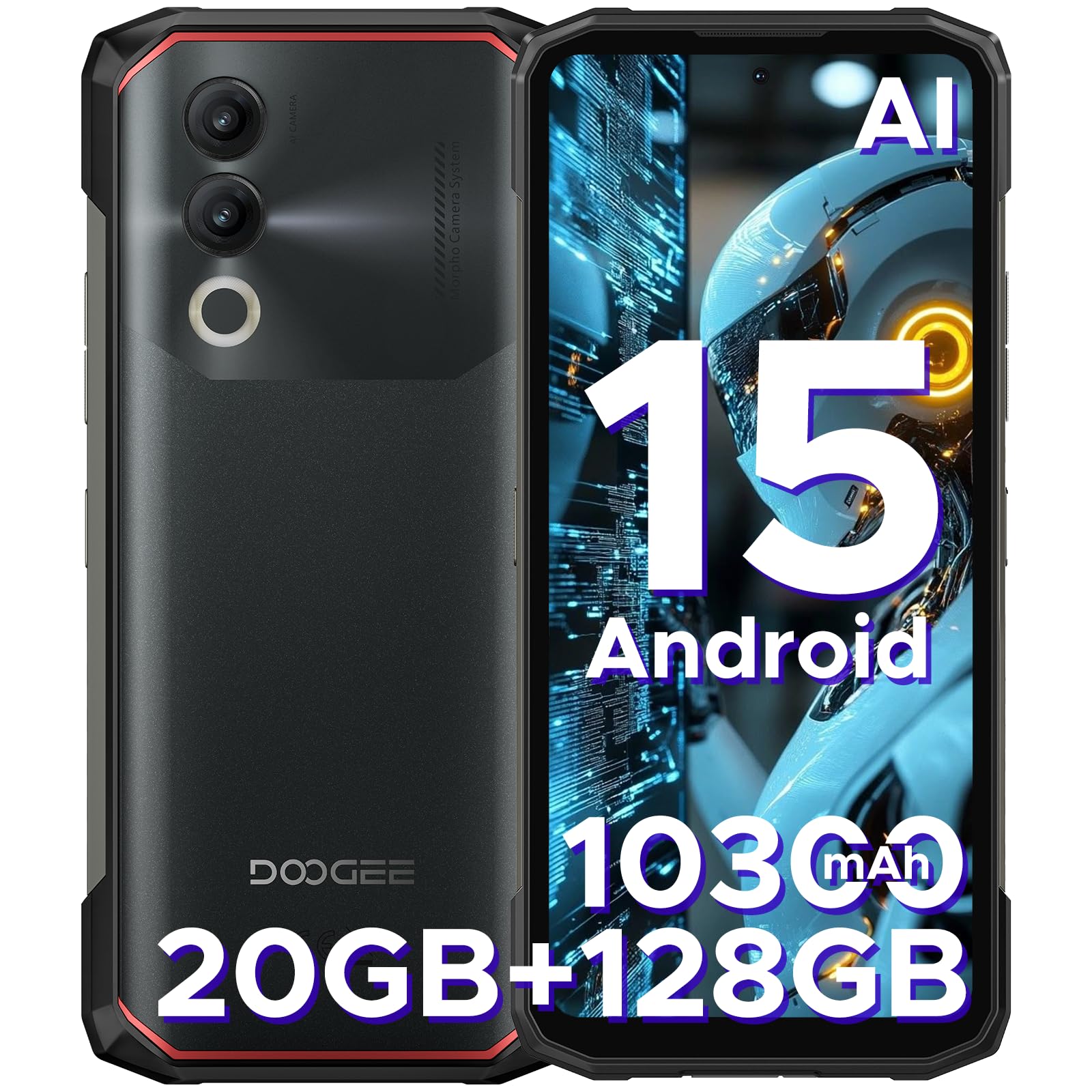 Foto 2 pulgar | Smartphone Doogee Blade 20 Android 15 Robusto De 20 Gb+128 Gb - Venta Internacional.
