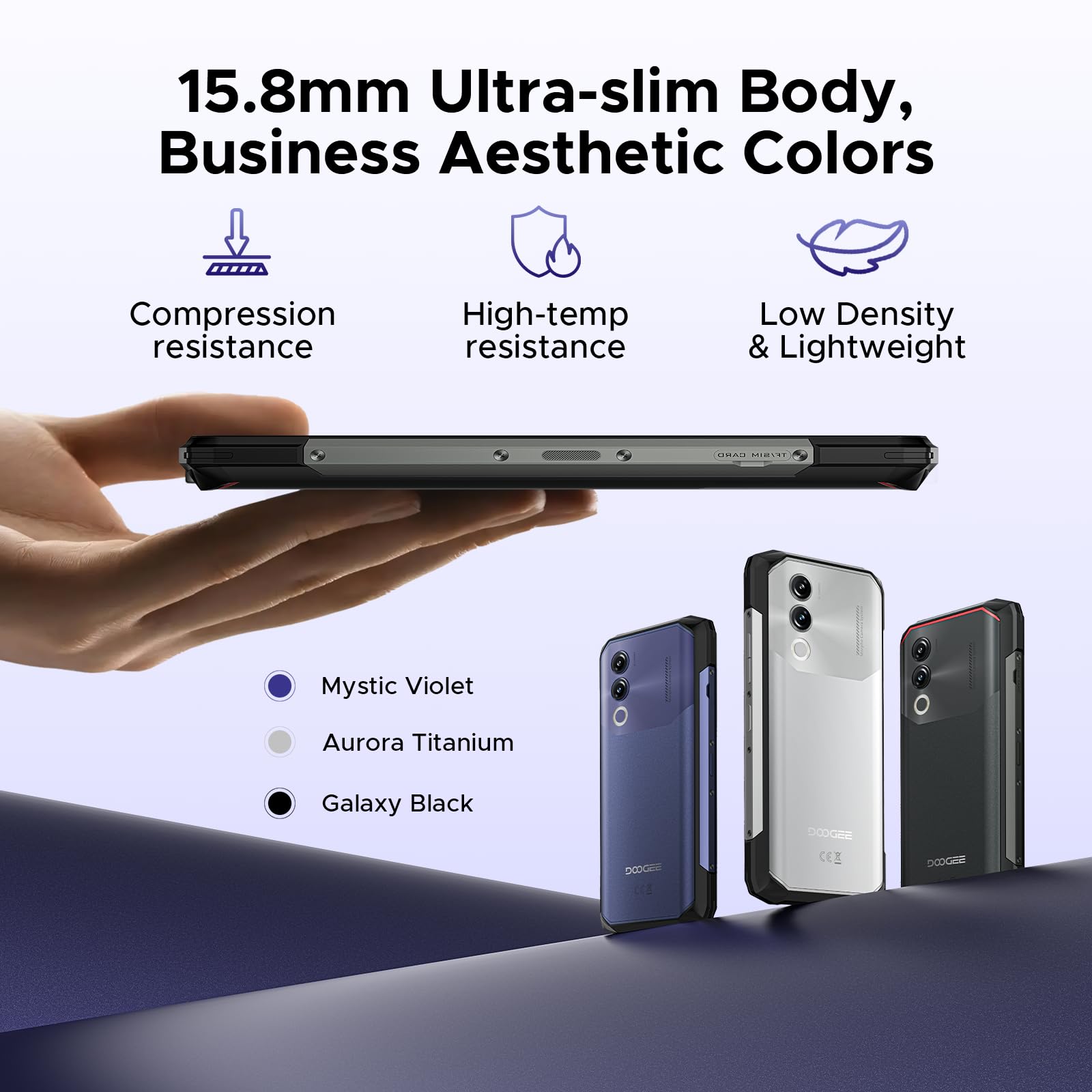 Foto 5 pulgar | Smartphone Doogee Blade 20 Android 15 Robusto De 20 Gb+128 Gb - Venta Internacional.