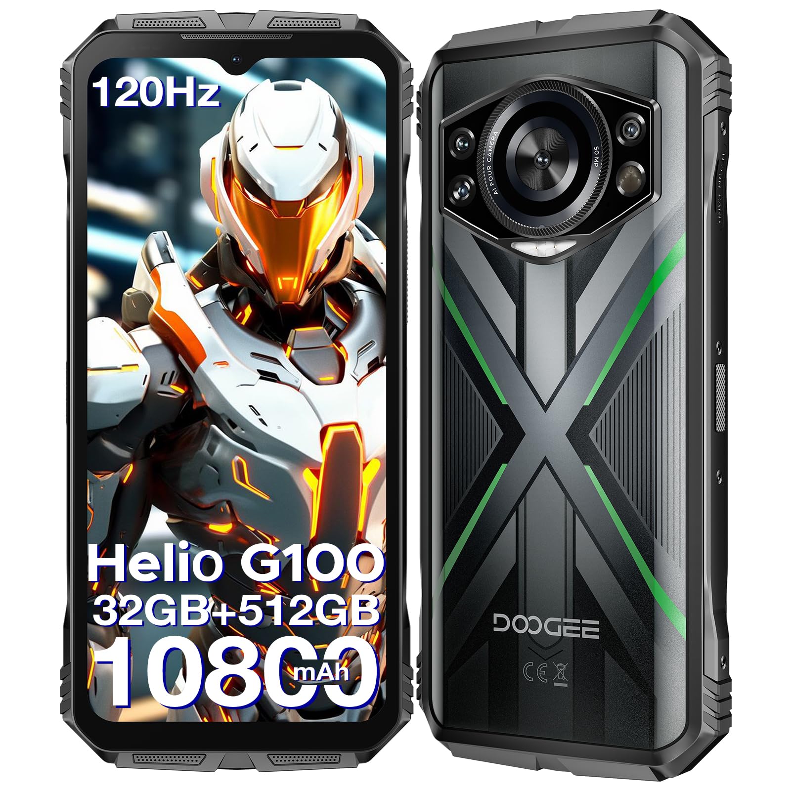 Foto 2 pulgar | Teléfono Robusto Doogee S Cyber Pro 32gb+512gb 10800mah Android 14 - Venta Internacional.