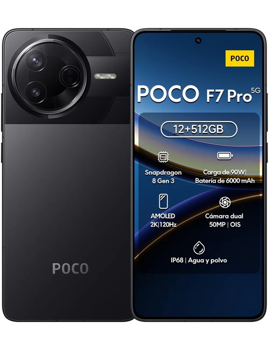 Foto 1 | Celular Xiaomi Desbloqueado Poco F7 Pro 5g 256gb 12gb  Negro