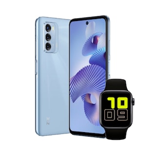 Foto 1 | Celular Zte V40 Azul y Smartwatch 4gb Ram 128gb Desbloqueado