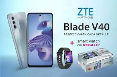 Foto 4 | Celular Zte V40 Azul y Smartwatch 4gb Ram 128gb Desbloqueado