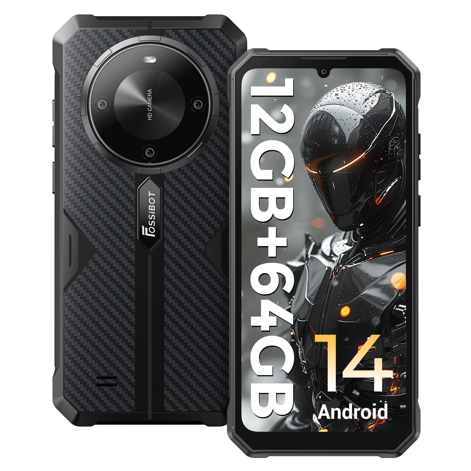 Smartphone Fossibot F105 Rugged Desbloqueado Android 14 12gb+64gb - Venta Internacional. $4,845