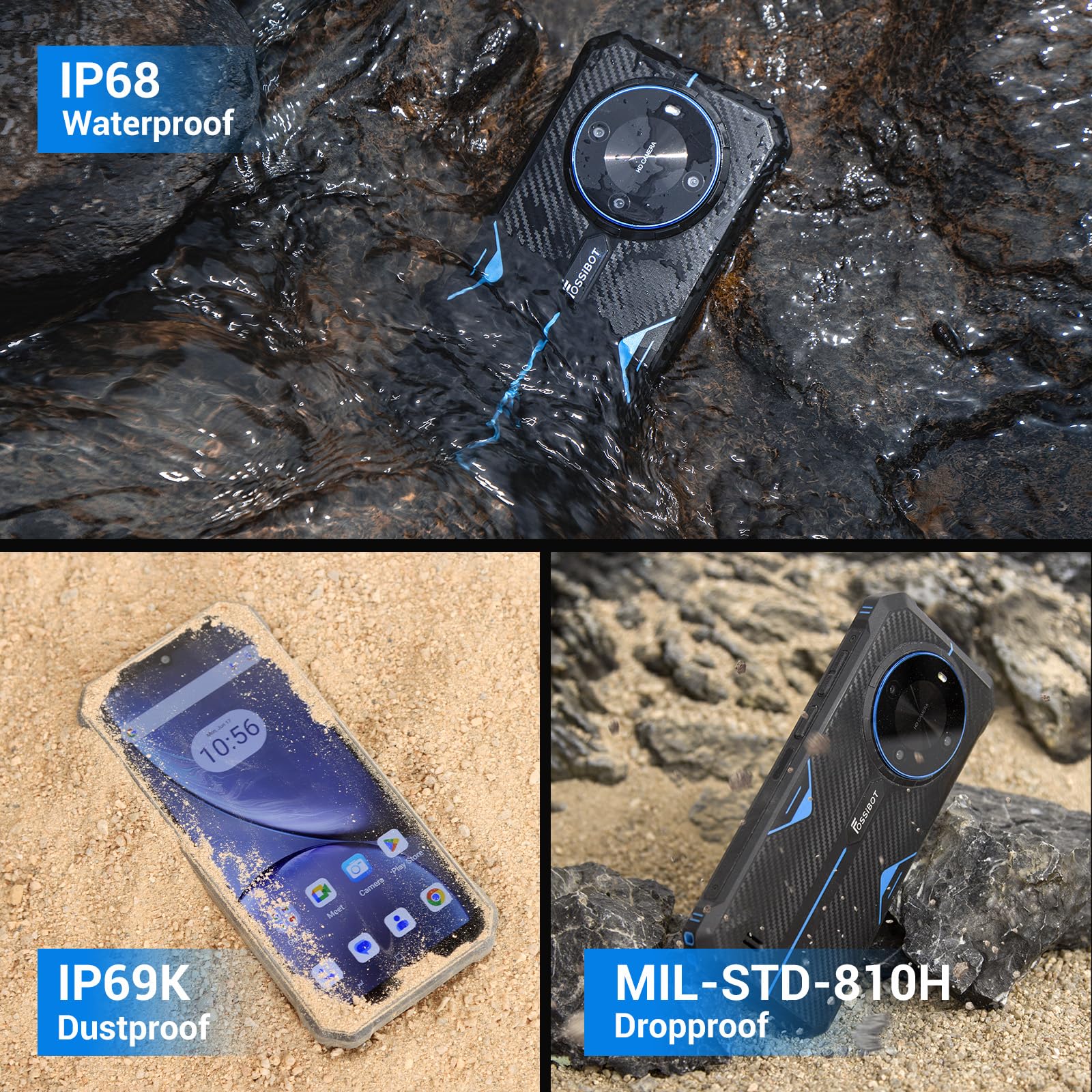 Foto 8 pulgar | Smartphone Fossibot F105 Rugged Desbloqueado Android 14 12gb+64gb - Venta Internacional.