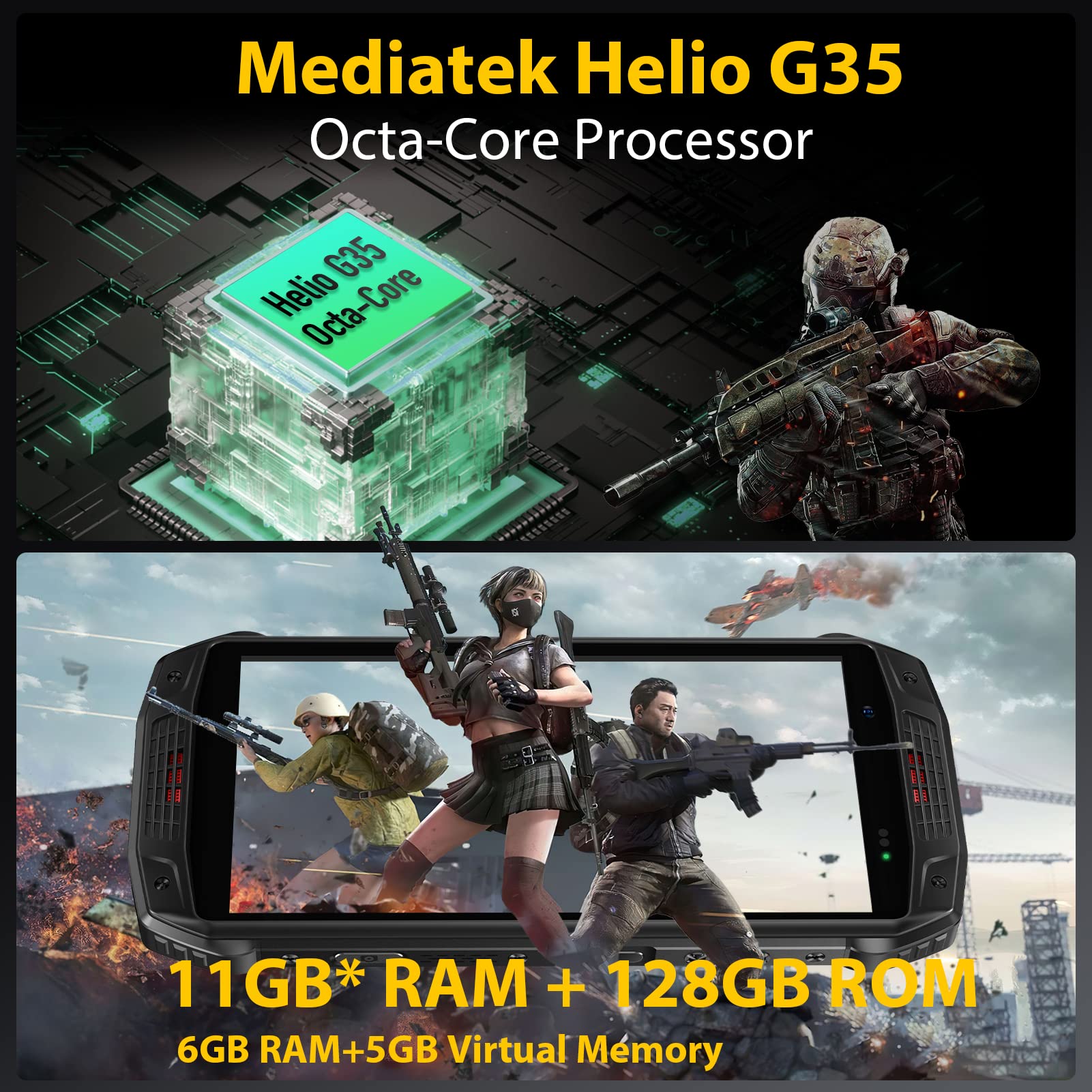 Foto 4 | Smartphone Ulefone Armor 15 Android 12 Desbloqueado 11gb+128gb - Venta Internacional.