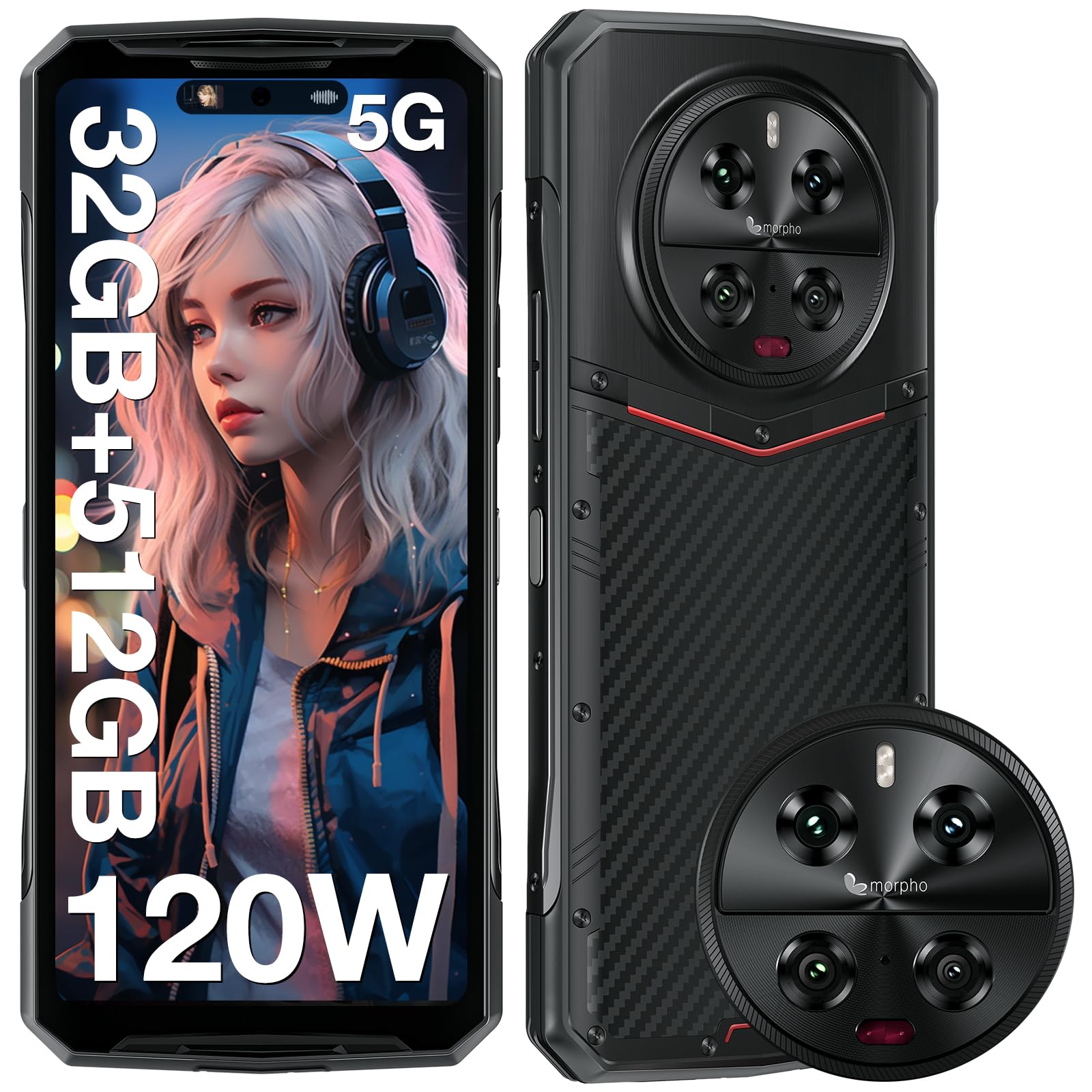Foto 2 pulgar | Celular Robusto Doogee Dk10 5g 32 gb + 512 gb 6.67'' - Venta Internacional