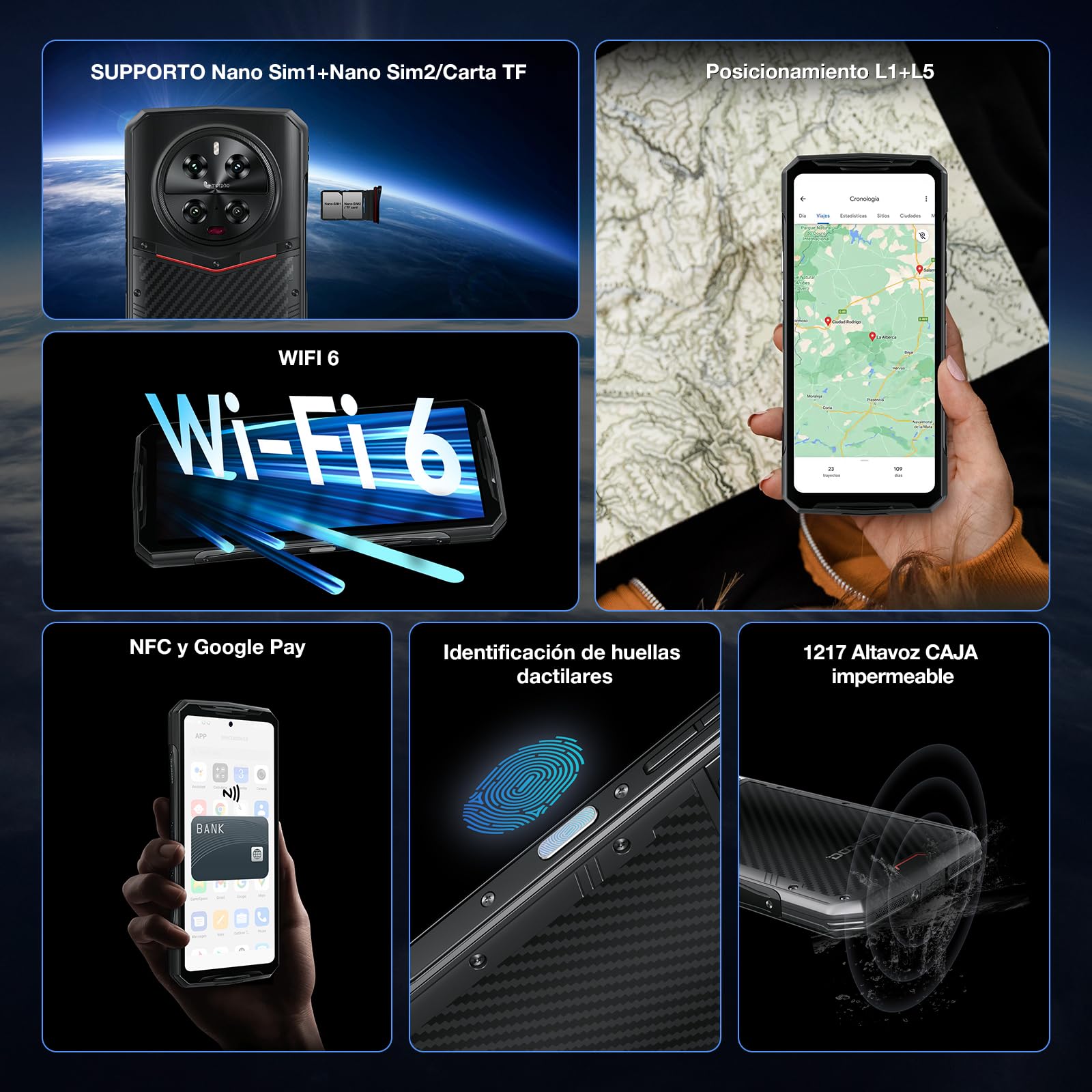 Foto 8 pulgar | Celular Robusto Doogee Dk10 5g 32 gb + 512 gb 6.67'' - Venta Internacional