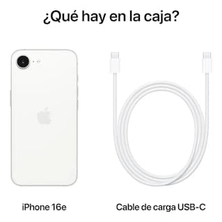 Foto 4 | Celular Apple Iphone 16e Blanco 128 Gb + Audífonos De Diadema