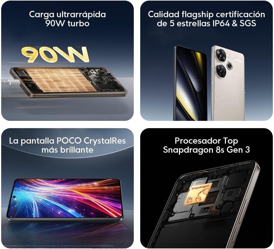 Foto 5 pulgar | Teléfono Inteligente Xiaomi Poco F6 5g + 4g Lte 512 Gb + 12 Gb Ram - Venta Internacional.