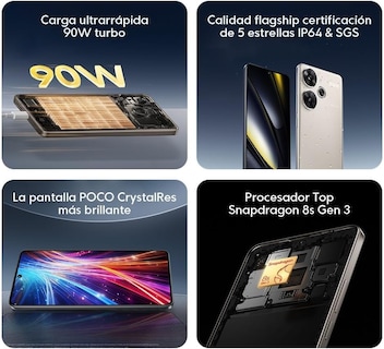 Foto 4 | Teléfono Inteligente Xiaomi Poco F6 5g + 4g Lte 512 Gb + 12 Gb Ram - Venta Internacional.