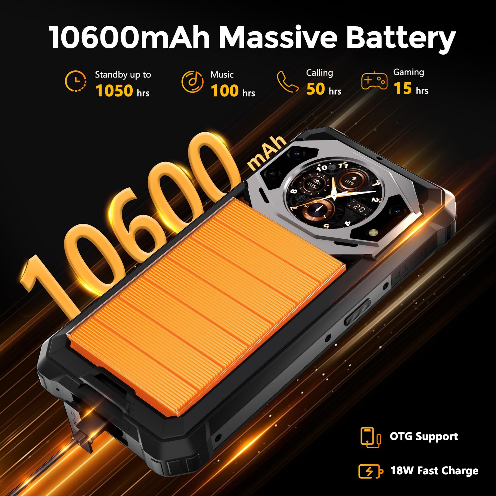 Foto 4 pulgar | Smartphone Robusto Fossibot F101 Pro Desbloqueado De 15+128 Gb 10600 Mah - Venta Internacional.
