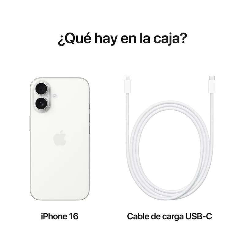 Foto 7 pulgar | Apple Iphone 16 (256 Gb) - Blanco Desbloqueado