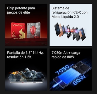Foto 6 | Smartphone Redmagic 10spro 5g 12 Gb De Ram 256 Gb De Rom Nightfall