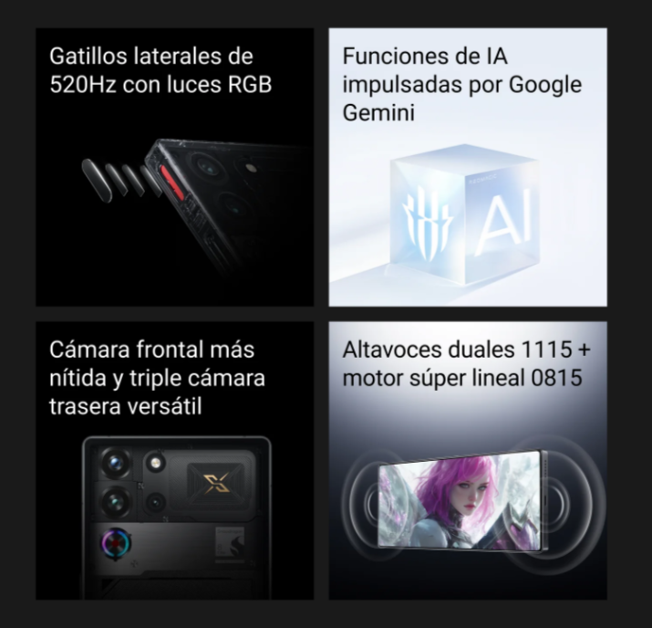 Foto 8 pulgar | Smartphone Redmagic 10spro 5g 12 Gb De Ram 256 Gb De Rom Nightfall