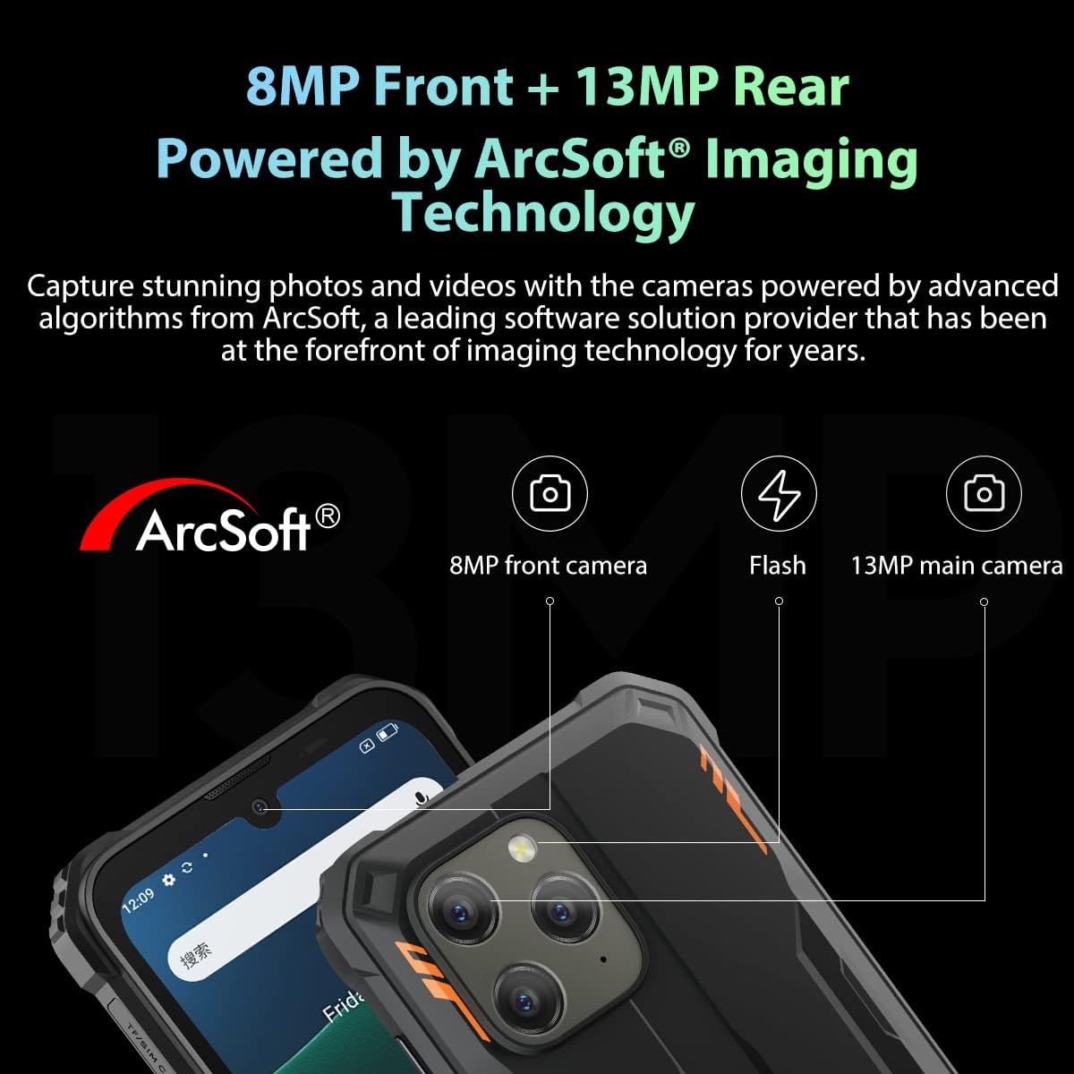 Foto 7 pulgar | Smartphone Blackview Bv5300 Pro Android 12 de 7 Gb+64 Gb/1 Tb - Venta Internacional